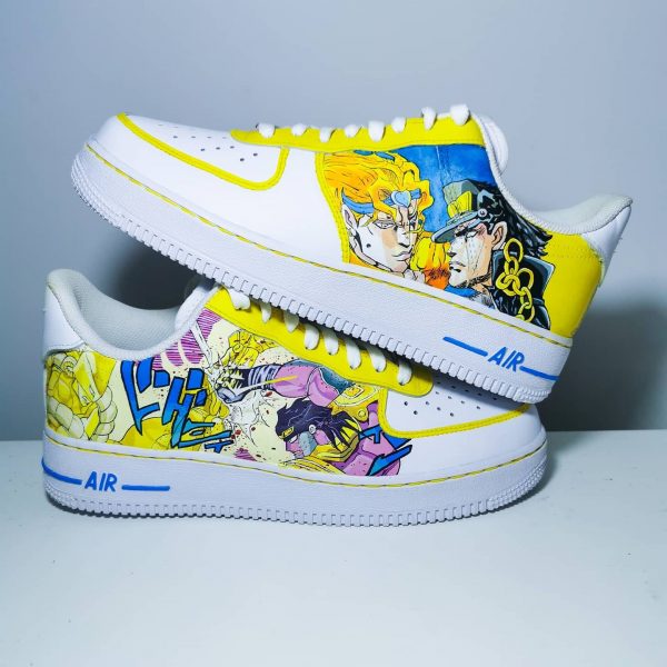 Jojo Bizarre Adventure Custom Air Force 1, Custom Shoes, Custom Sneaker, Custom Nike Af1