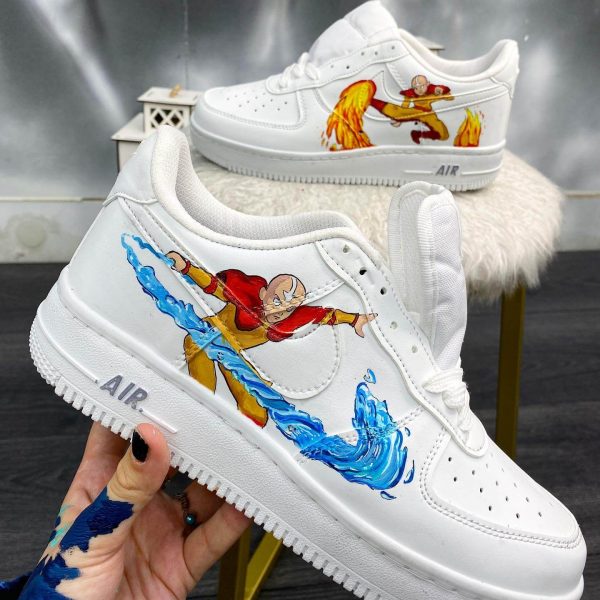 Aang Painted Custom Air Force 1