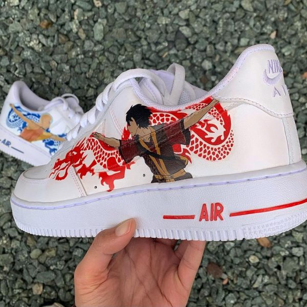 Aang and Zuko Painted Custom Air Force 1