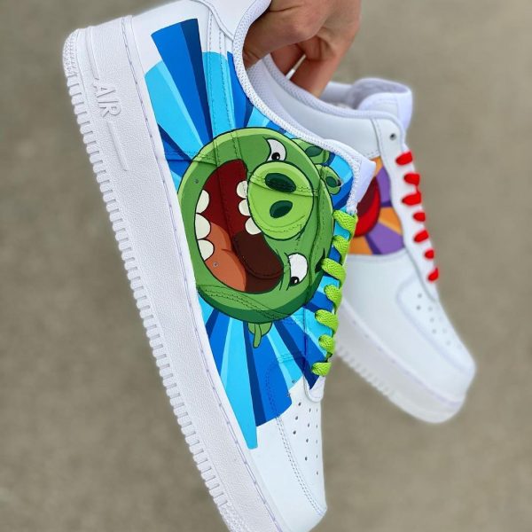 Angry Birds Painted Custom Air Force 1