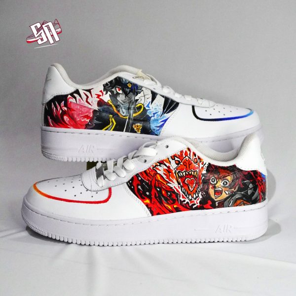 Asta and Tanjiro Afro Custom Air Force 1