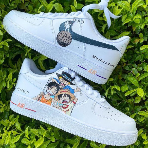 Astronaut and One Piece Custom Air Force 1