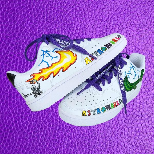 Astroworld Painting Custom Air Force 1