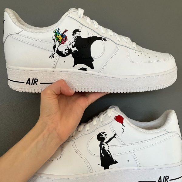 Banksy - Graffiti Custom Air Force 1