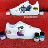 Batman and Joker Painted Custom Air Force 1