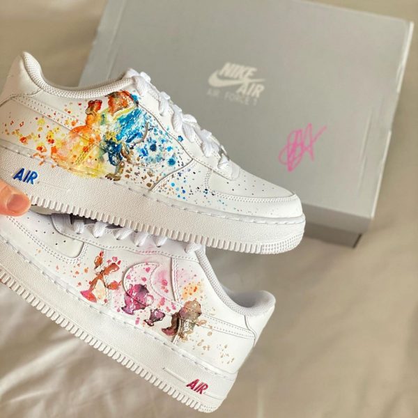 Beauty and the Beast Painted Custom Air Force 1