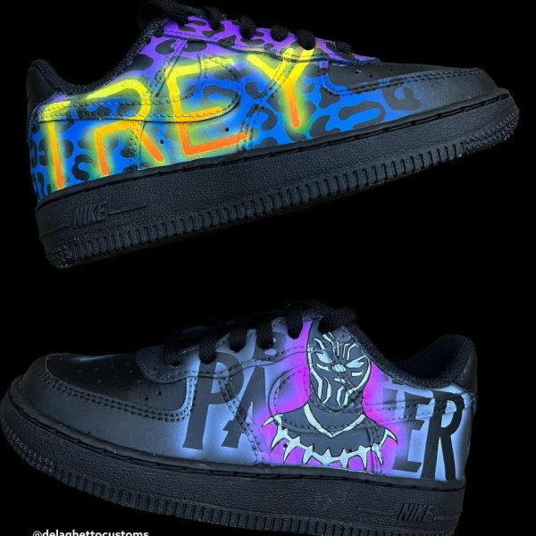 Black Panther Design Custom Air Force 1