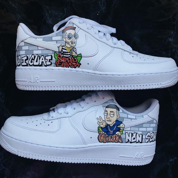 Capo Plaza and Sfera Ebbasta Custom Air Force 1