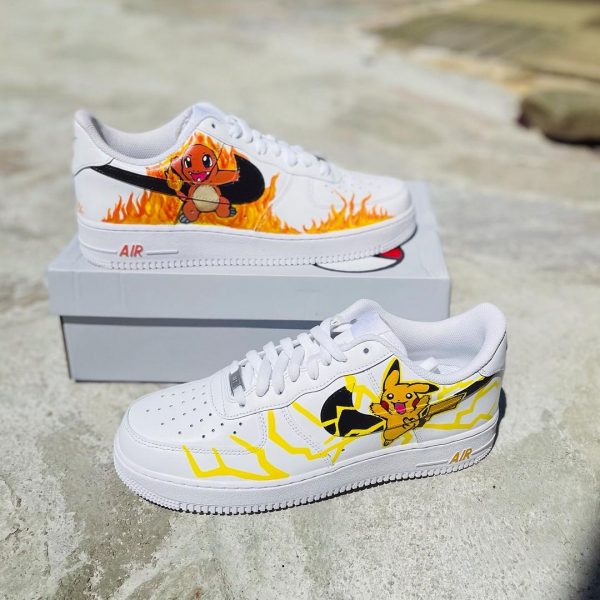 Pokemon Painted Anime Custom Air Force 1