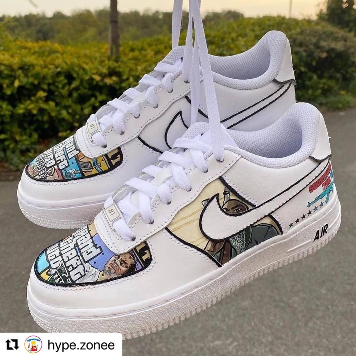 GTA Game Painted Custom Air Force 1