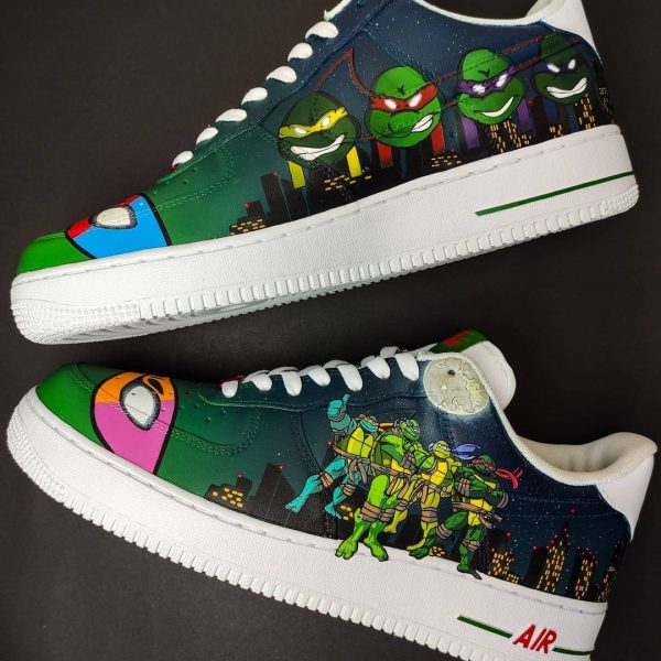 Ninja Turtles Painted Custom Air Force 1