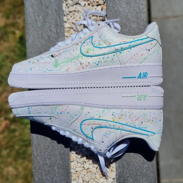 Color Splatter Inspired Custom Air Force 1