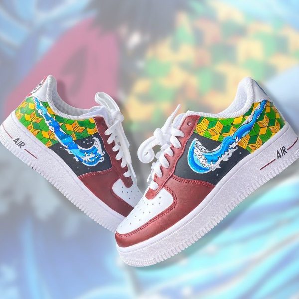 Kimetsu no Yaiba Inspired Custom Air Force 1