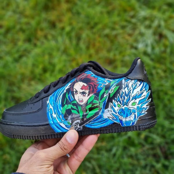 Tanjiro and Zenitsu Custom Air Force 1