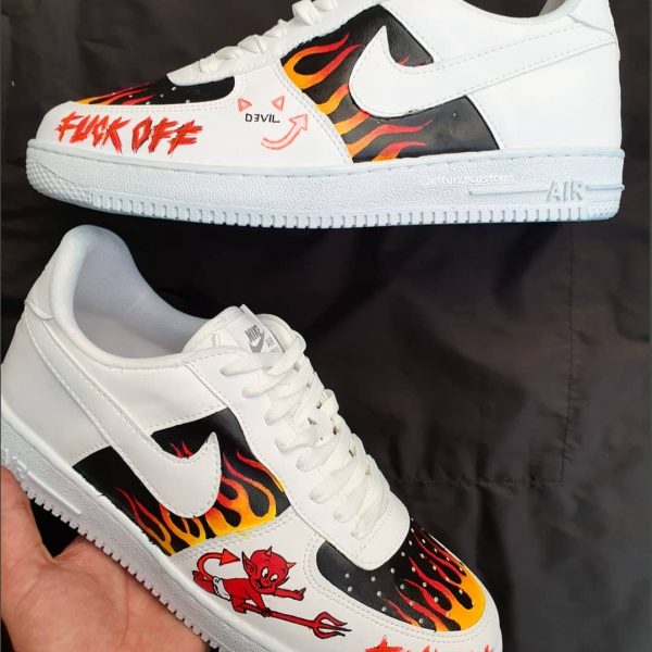 Devil Painted Custom Air Force 1