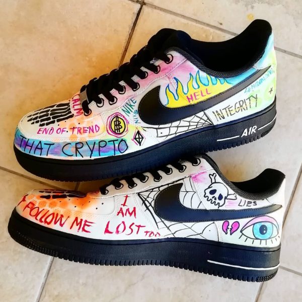 Doodle Style Painting Custom Air Force 1