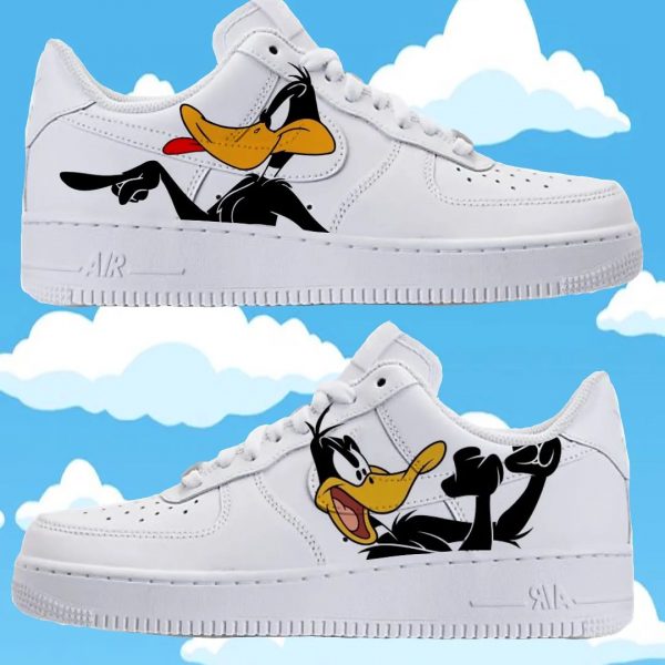 Duffy Duck Inspired Custom Air Force 1