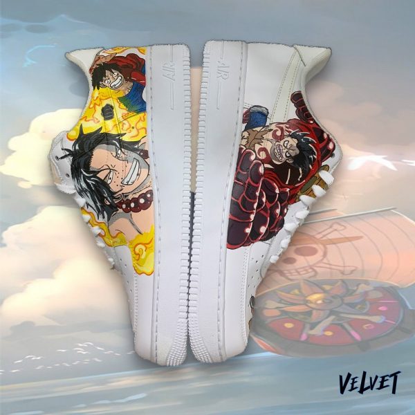 Luffy Ace Creative Custom Air Force 1