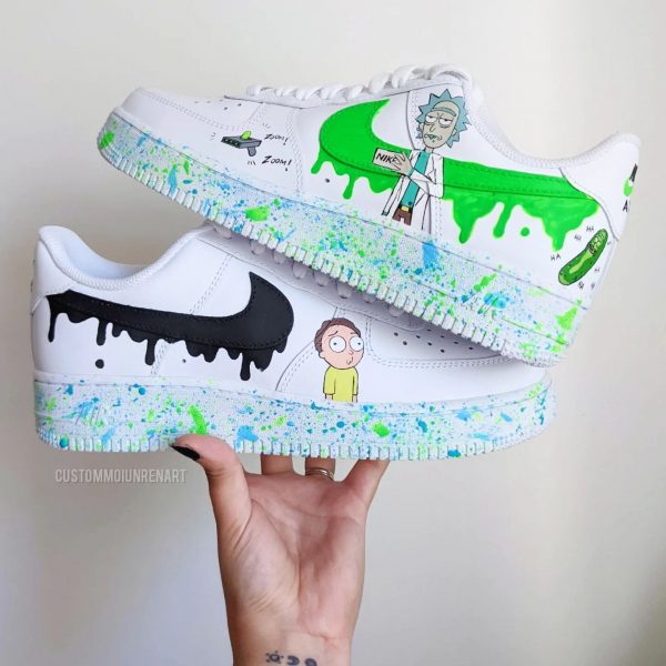 Rick and Morty Art Custom Air Force 1