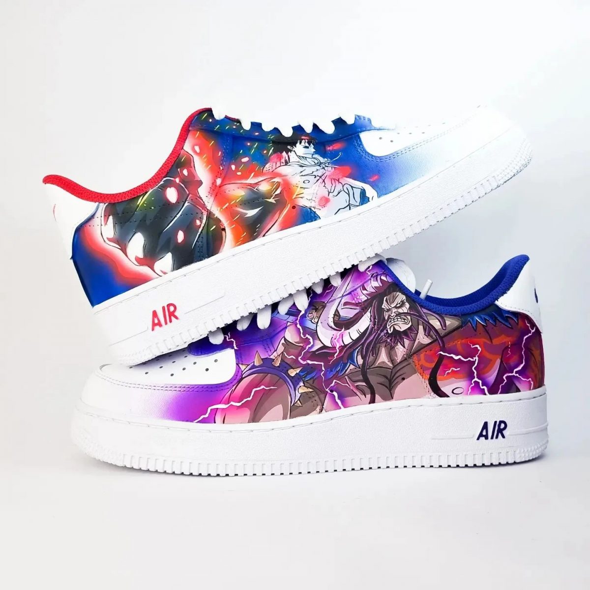 Luffy and Kaido Custom Air Force 1