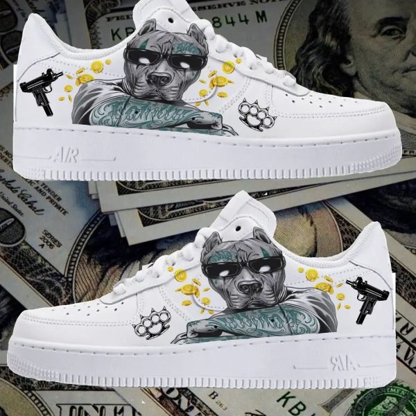 Gangster Pitbull Custom Air Force 1