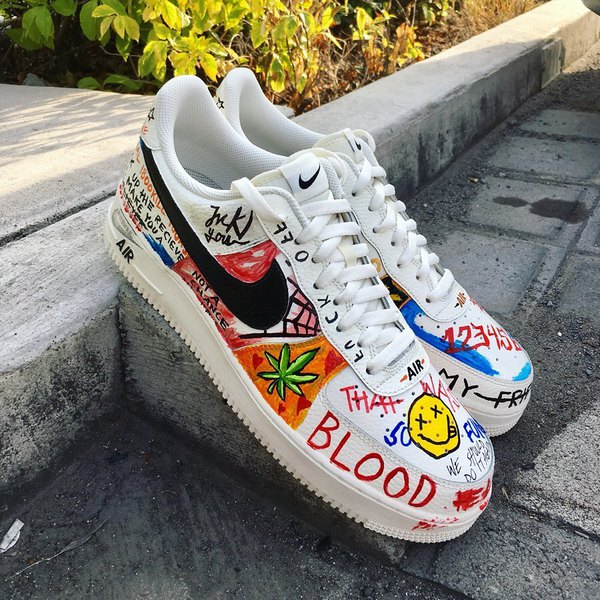 Graffiti Inspired Custom Air Force 1