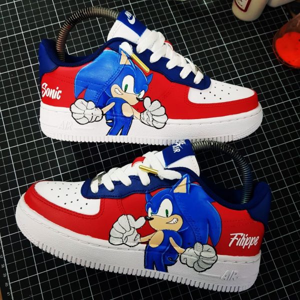 Sonic Hedgehog Creative Custom Air Force 1