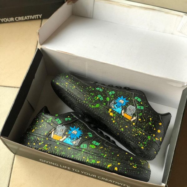 Rick and Morty 66 Custom Air Force 1