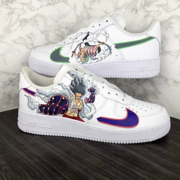 Luffy & Zoro Custom Air Force 1