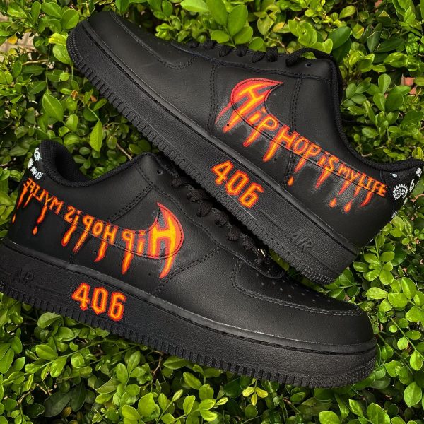 Hot Lava and Flame Custom Air Force 1