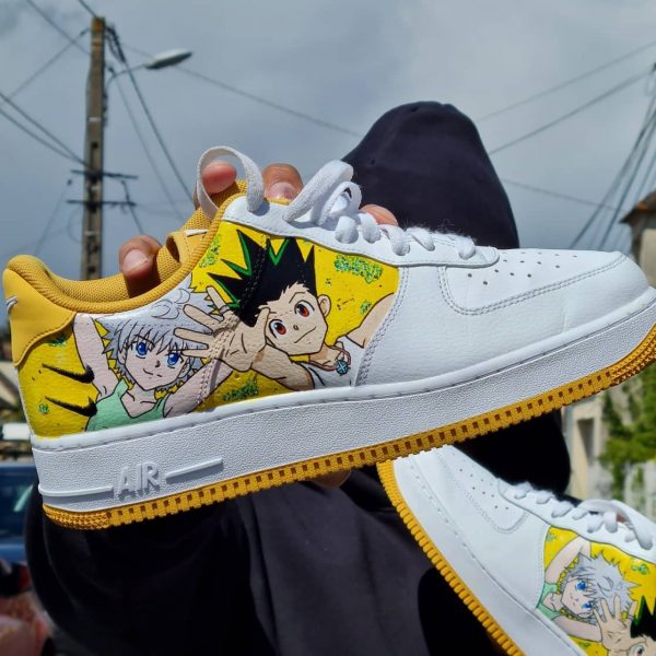 Gon and Killua Painting Custom Air Force 1