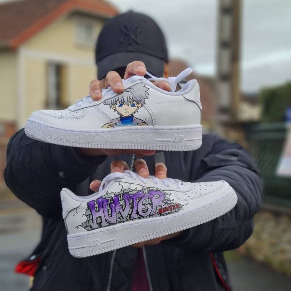 Killua Painting Custom Air Force 1