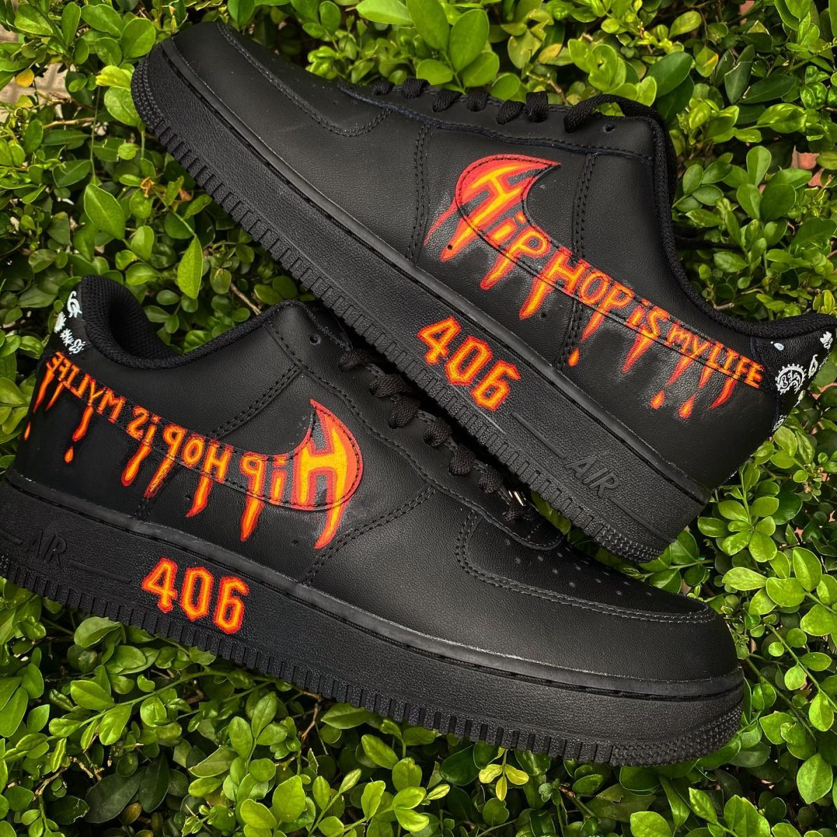 Hot Lava and Flame Custom Air Force 1