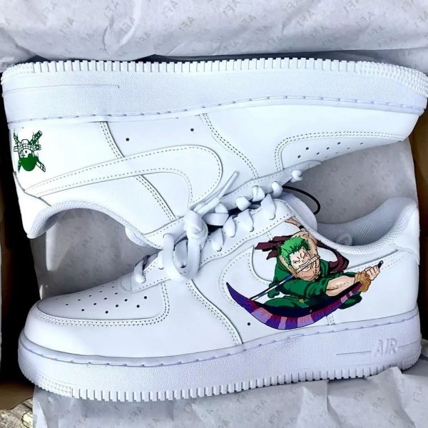 Zoro Painting Custom Air Force 1