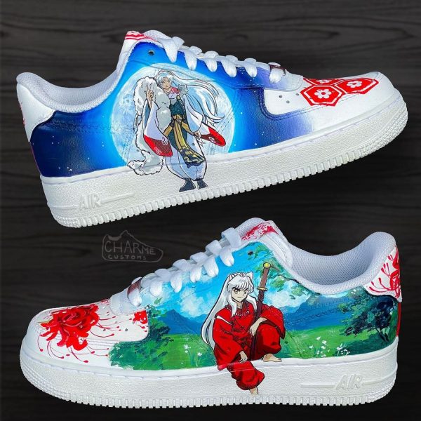 Inuyasha Themed Custom Air Force 1