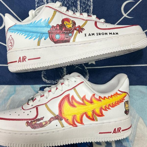 Iron Man Handpainted Custom Air Force 1