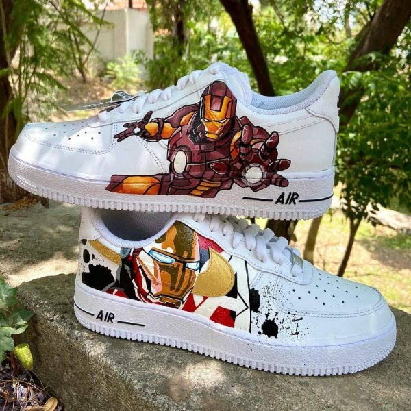 Iron Man Painted Custom Air Force 1