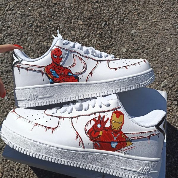 Ironman ft SpiderMan Custom Air Force 1