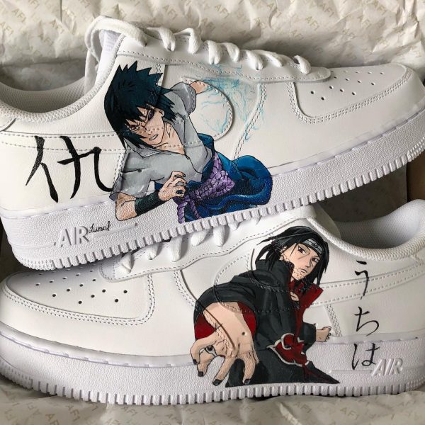 Itachi Sasuke Paint Custom Air Force 1