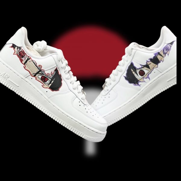 Itachi and Sasuke Painting Custom Air Force 1