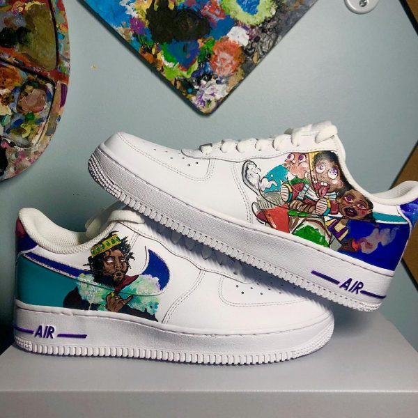 J Cole Handpainted Custom Air Force 1