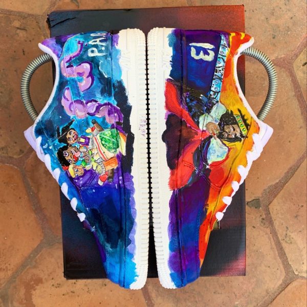 J Cole Painted Custom Air Force 1