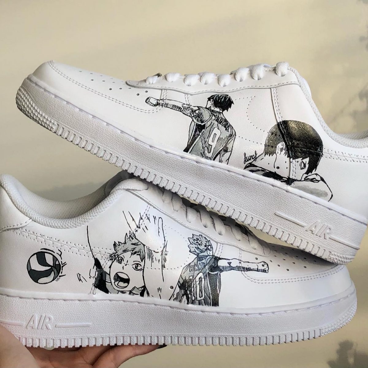 Haikyu Basketball Painted Custom Air Force 1