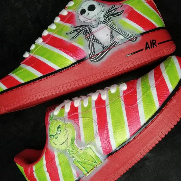 Jack Skellington Grinch Custom Air Force 1