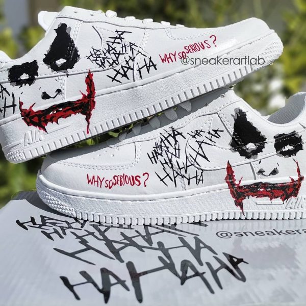 Joker Hand Painting Custom Air Force 1