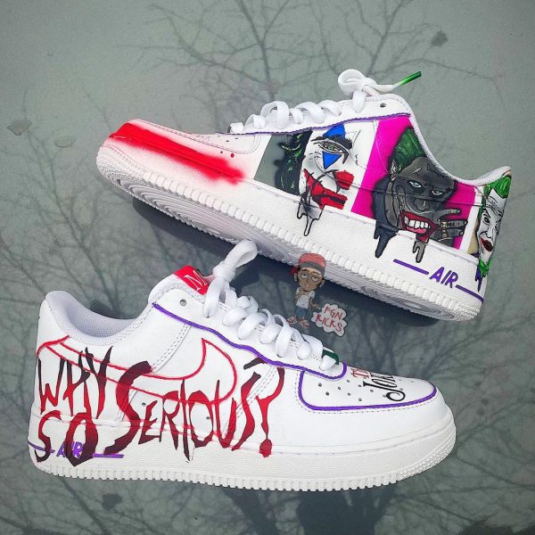 Painted Joker Custom Air Force 1