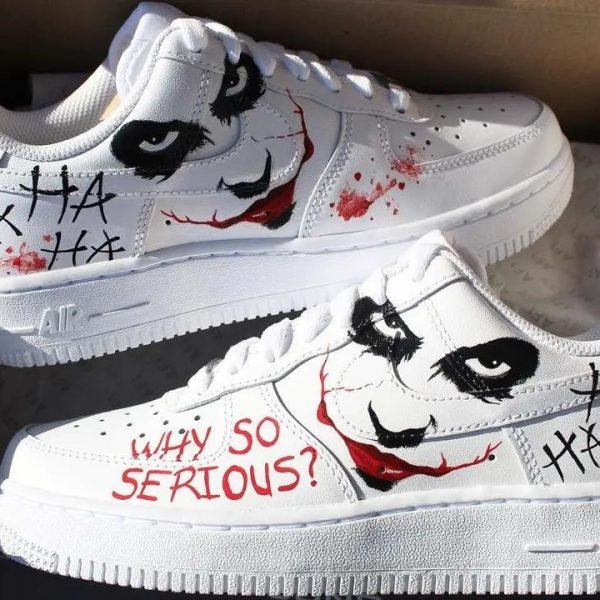 Joker Hand Painted Custom Air Force 1