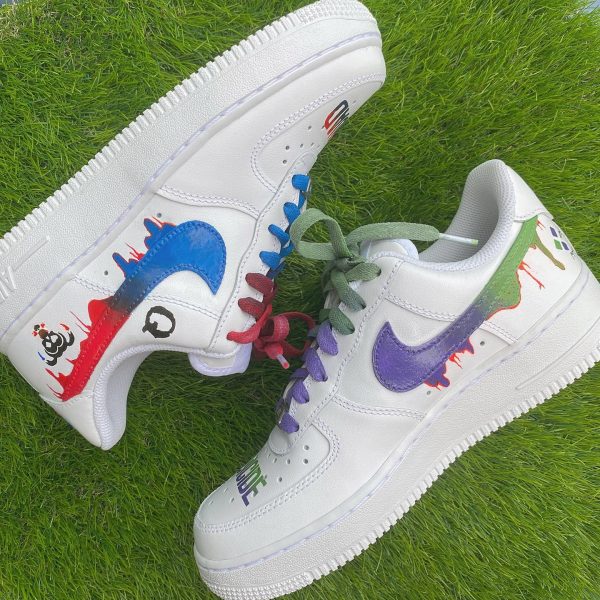 Joker and Harley quinn Custom Air Force 1