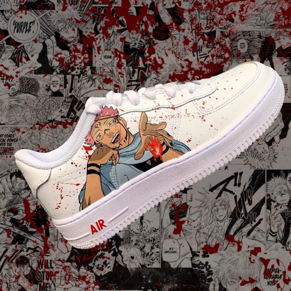 Painting Jujutsu Kaisen Custom Air Force 1