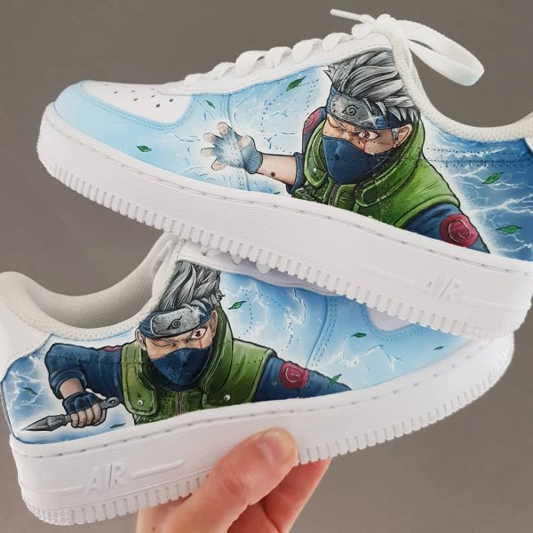 Kakashi Anime Painted Custom Air Force 1